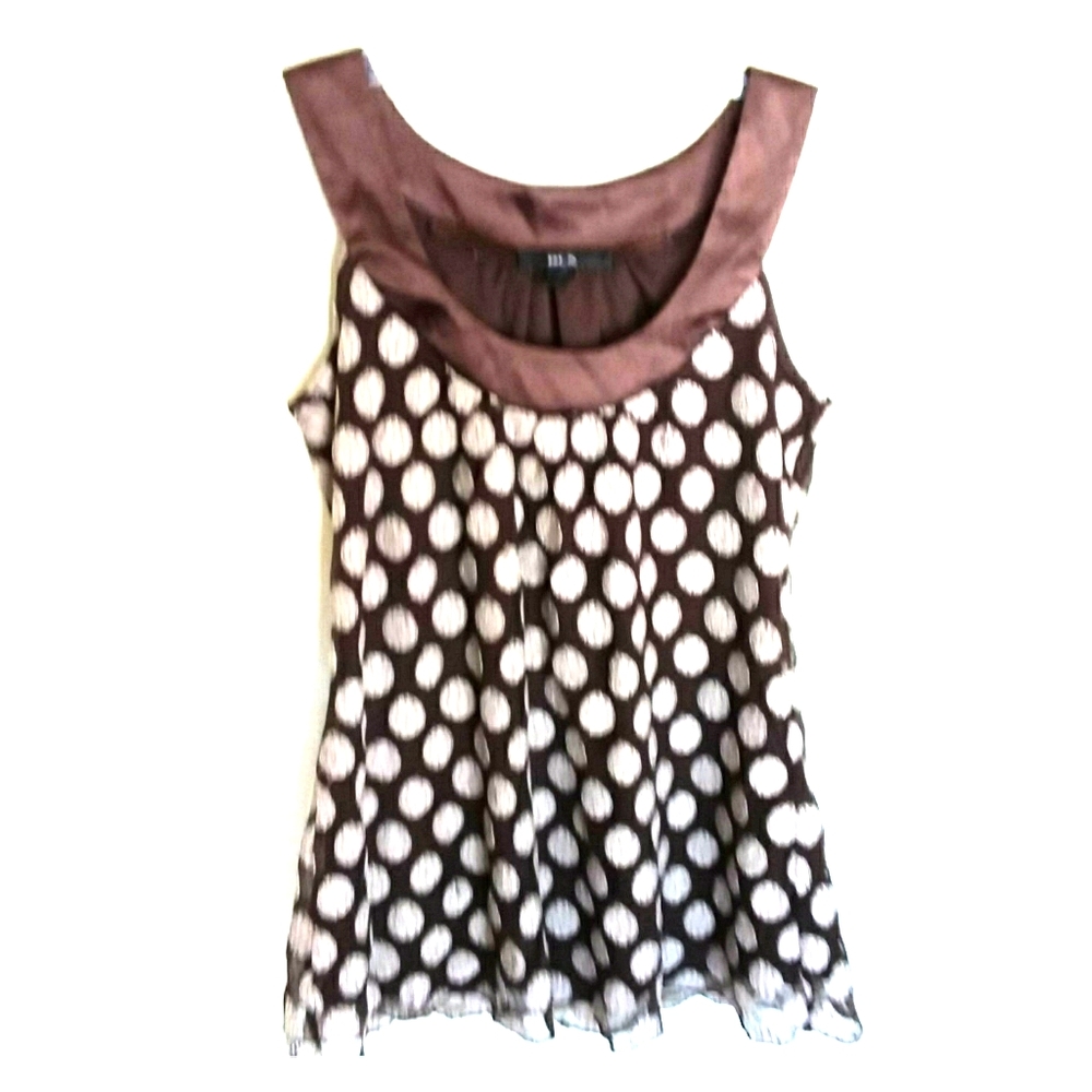 USA-MADE polka dot print satin trim fully lined